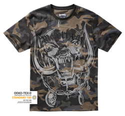 Футболка Motorhead T-Shirt Warpig Print Black Brandit - фото 12131