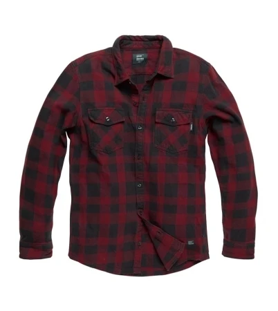 Рубашка Vintage Industries Globe Red Check