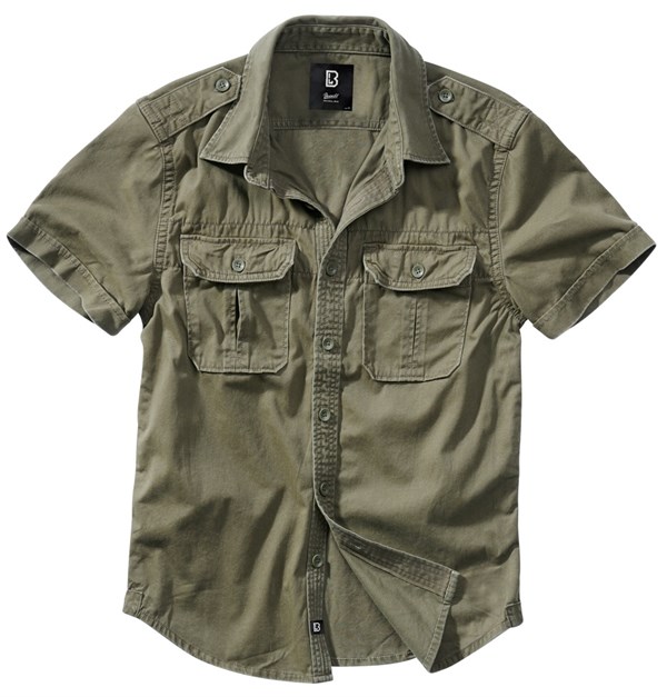 Рубашка Vintage shortsleeve Olive Brandit