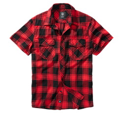 Рубашка Check Shirt Half Slive Red/Black Brandit