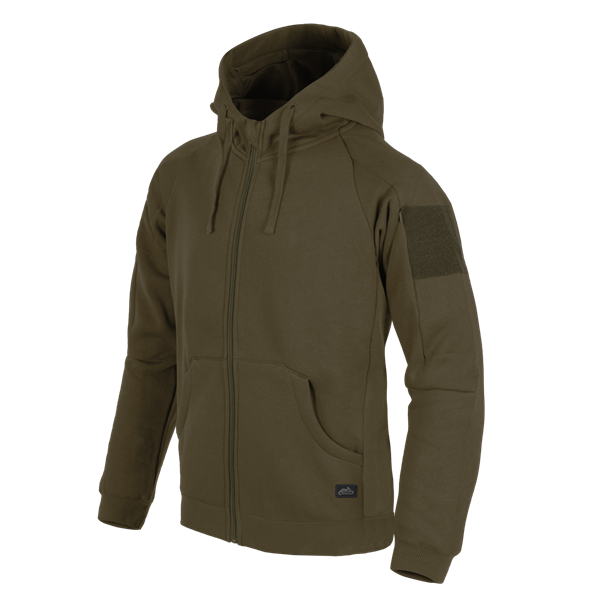 Худи на молнии URBAN TACTICAL HOODIE Lite Green Helikon BL-ULF-CB-82 - фото 29534