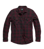 Рубашка Vintage Industries Globe Burgundy Check