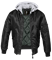 Куртка Brandit MA1 Sweat Hooded Black-grey