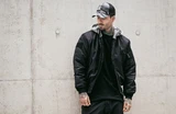 Куртка MA1 Sweat Hooded Black-grey Brandit 3150.78