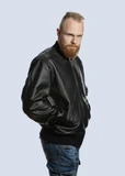 Куртка-бомбер MA-1 LEATHER из натуральной кожи FOERSVERD FS-MA1-BL