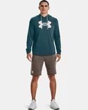 Худи без молнии Rival Terry Logo Green Under Armour 1373382-716