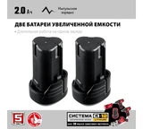 Пила сабельная аккумуляторная ЗУБР 2 АКБ (2 Ач) в коробке СПЛ-125-22 серия МАСТЕР СПЛ-125-22
